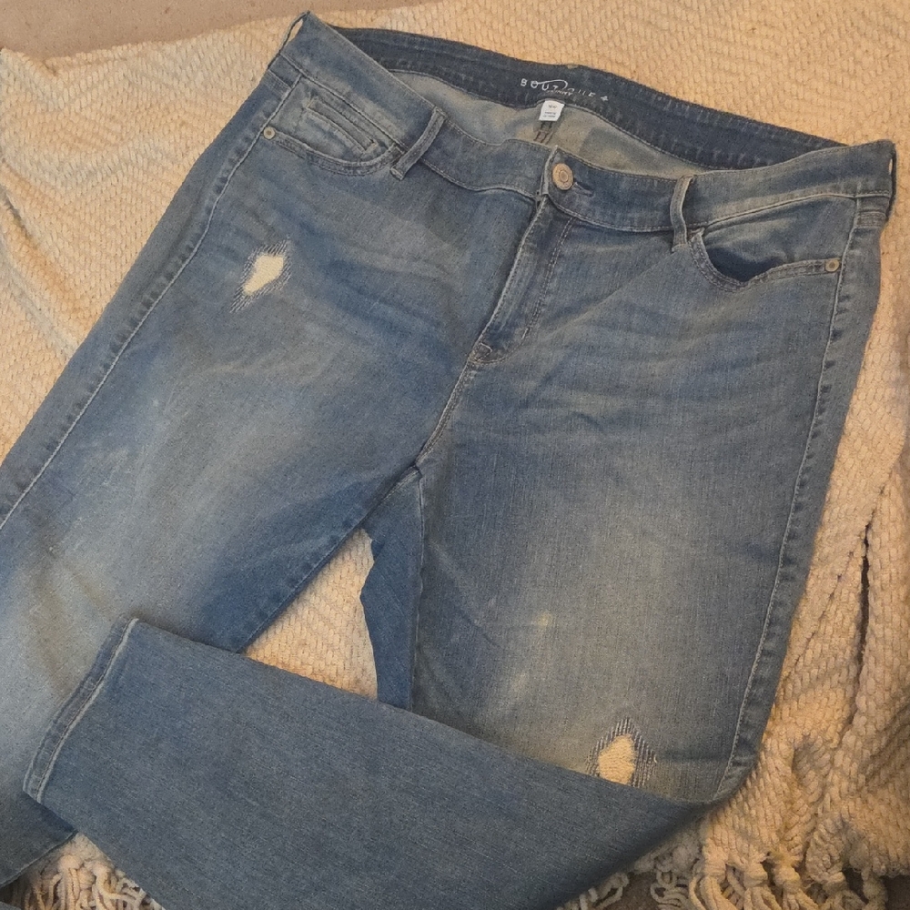 Boutique 18W Plus Skinny Lighter Wash